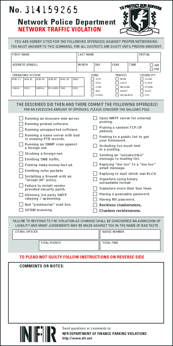 Image: Traffic Violation